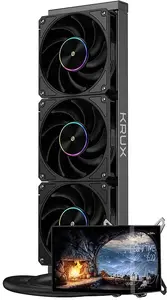 KRUX HydroArc 360 CPU liquid cooler — 360mm radiator, 3x PWM fans, AIO, model KRXE010