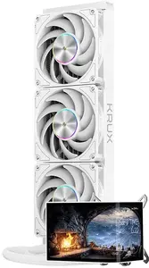 KRUX HydroArc 360 White CPU AIO Liquid Cooler, 360mm Radiator, White