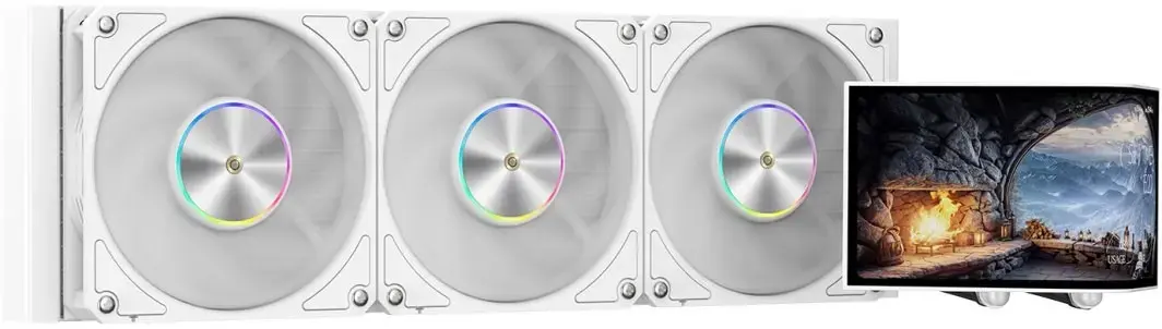 KRUX HydroArc 360 White CPU AIO Liquid Cooler Photo 2
