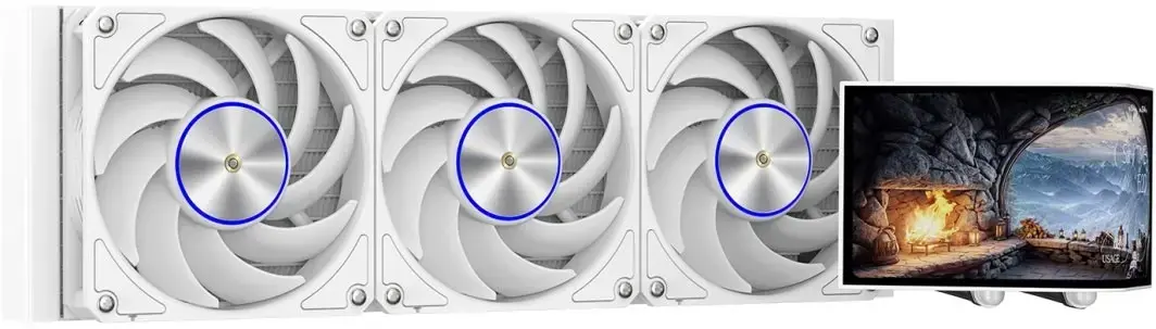 KRUX HydroArc 360 White CPU AIO Liquid Cooler Photo 3