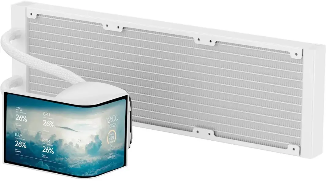 KRUX HydroArc 360 White CPU AIO Liquid Cooler Photo 5