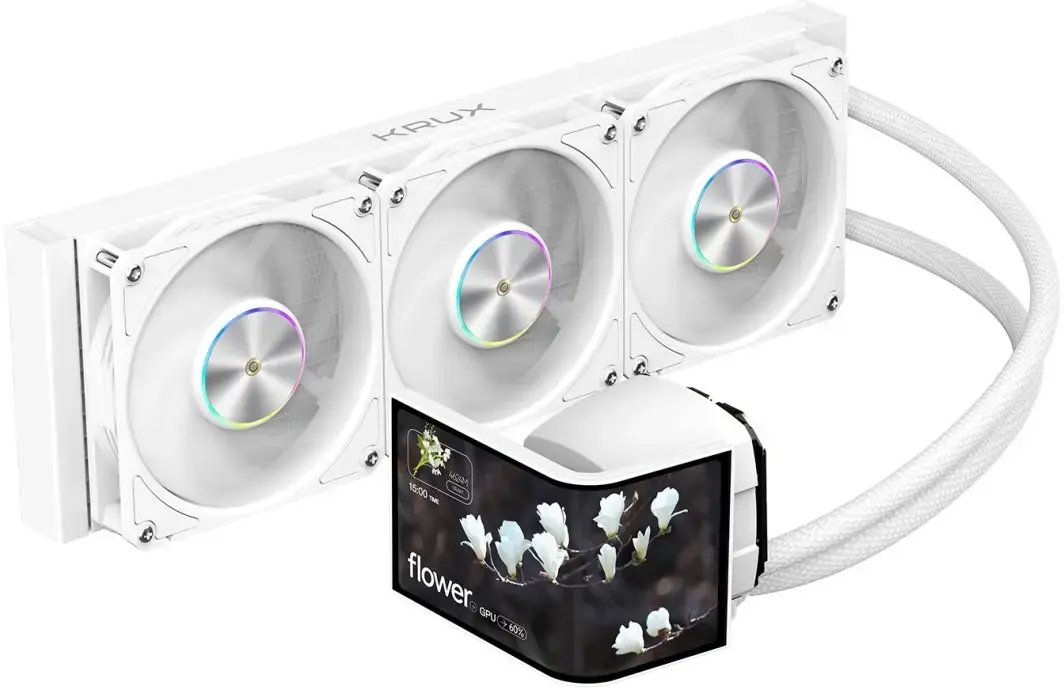 KRUX HydroArc 360 White CPU AIO Liquid Cooler Photo 6