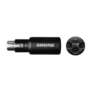 Audio interface Shure MVX2UG2 XLR to USB — digital XLR-to-USB converter