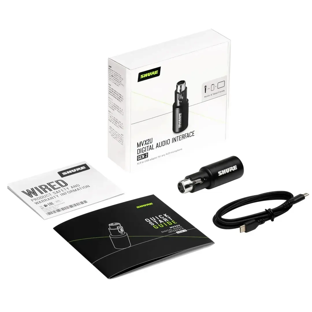 Shure MVX2UG2 audio interface XLR to USB Photo 6