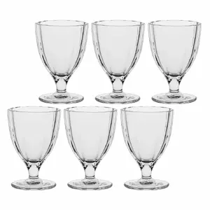 Set of 6 Amami drinking glasses by Rose&Tulipani, transparent glass, 300 ml each