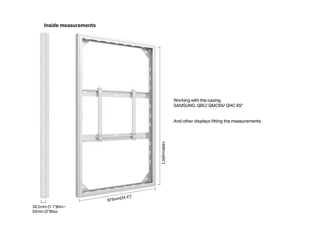 MULTIBRACKETS Korpuss 65" M Pro Series Wall Slim Medium Photo 13