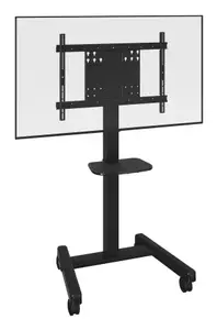 Neomounts Fit Mobile Cart for Interactive Displays RFCUB — for 55"–86" screens, max load 79 kg, VESA 200x200–800x600, height 1120–1530 mm, black