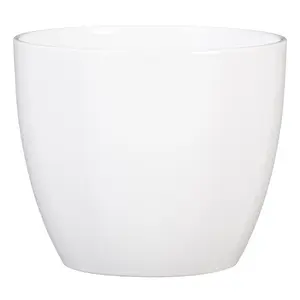 Puķu pods SCHEURICH Mediterranea 920 — brīvi stāvošs keramikas pods, Ø16 cm, balts