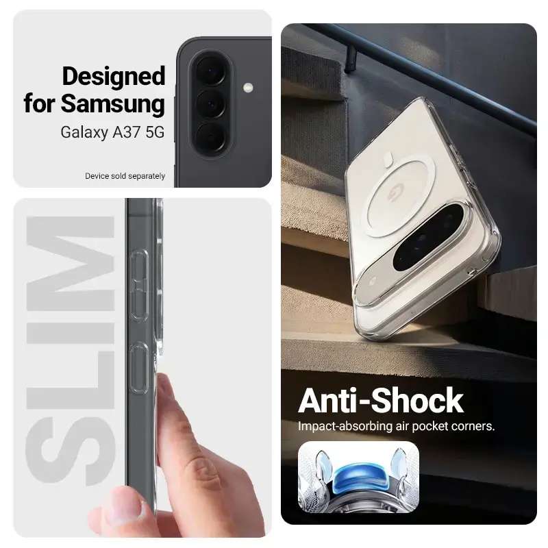 Crong Hybrid Clear Magnetic vāciņš Samsung Galaxy A37/A36 Photo 2