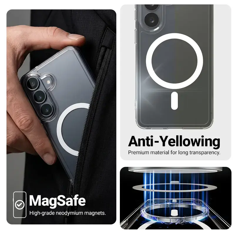 Crong Hybrid Clear Magnetic vāciņš Samsung Galaxy A37/A36 Photo 3