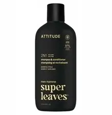 Attitude SUPER LEAVES MEN 2‑in‑1 šampūns