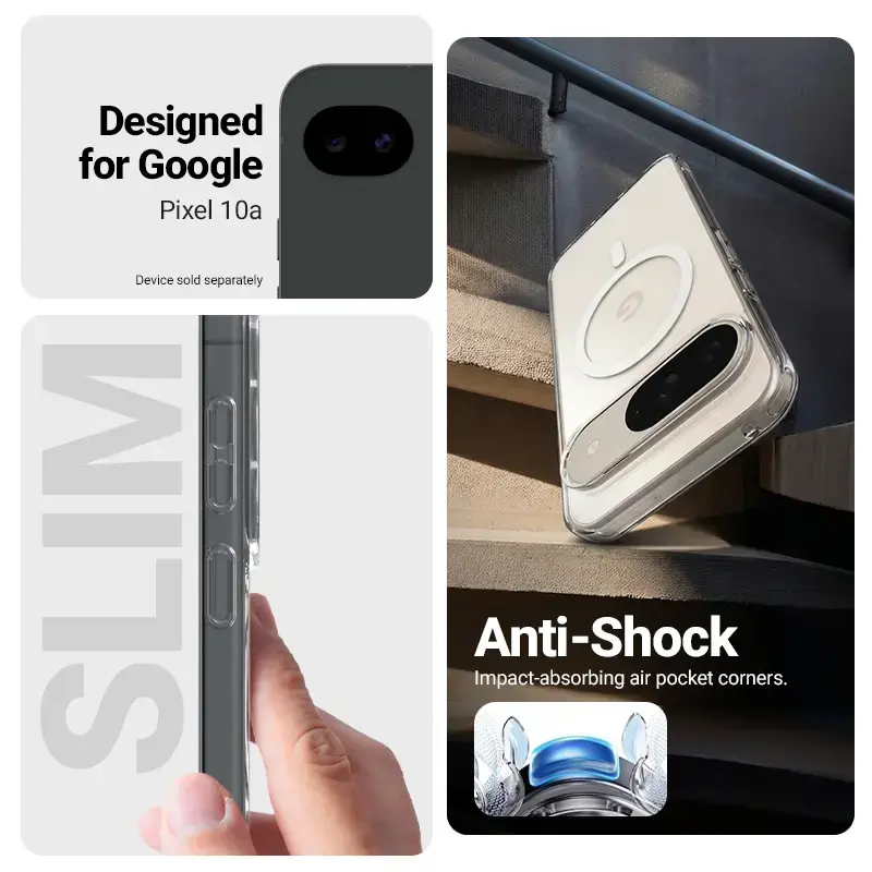 Crong Hybrid Clear Magnetic case for Google Pixel 10a Photo 2