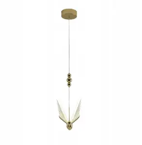 Подвесной светильник Light Prestige Mariposa LP-1715/1P 1x8W LED 3000/4000/6000K 1040Lm прозрачный/золото