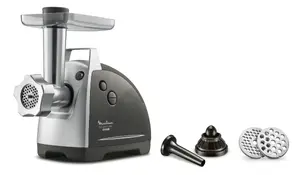 Электрическая мясорубка Moulinex HV8 Pro ME6868 2200 Вт, нержавеющая сталь, решётки 4,7 мм и 8 мм
