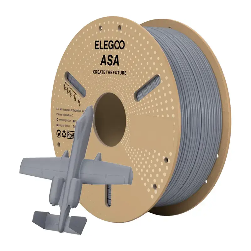Elegoo ASA filaments 1.75 mm (pelēks) Photo 2