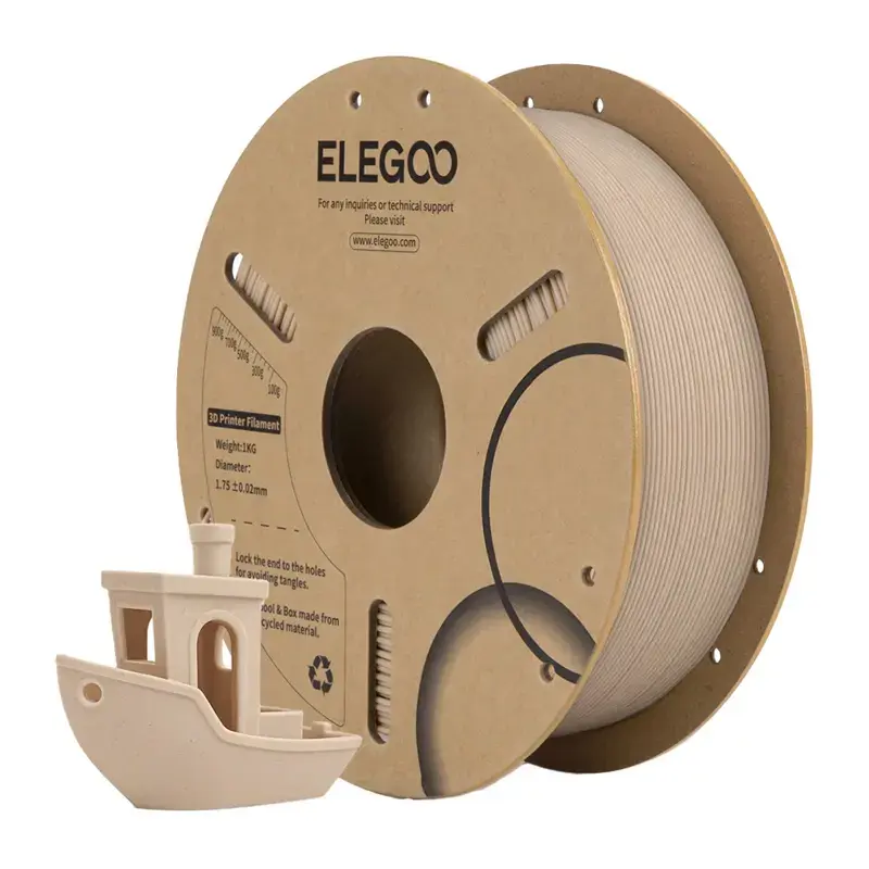 Elegoo PLA Wood gaišais ozols filaments Photo 2