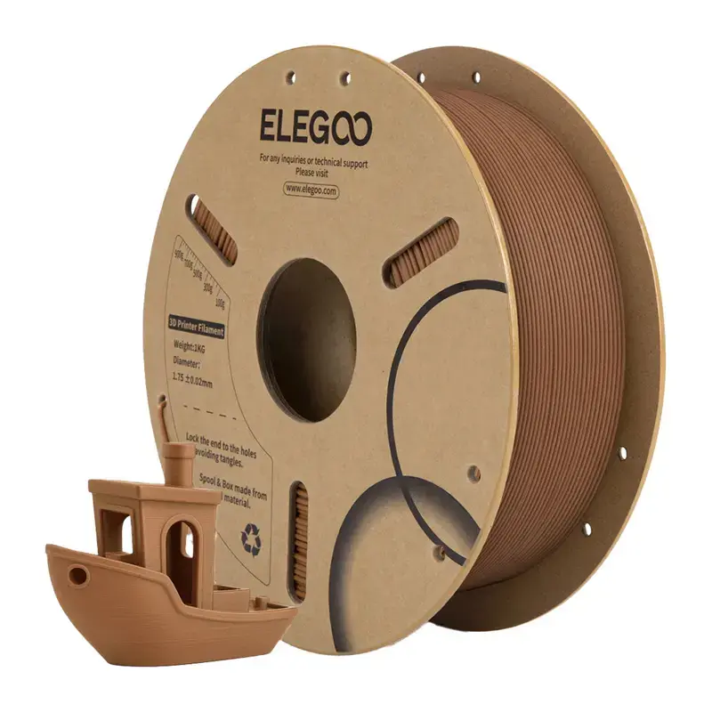 Elegoo PLA Wood pavediens (Indian oak) Photo 2