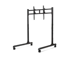 Floor Stand Monitor Mount Next Level Racing Round Tube Freestanding Single Monitor Stand up to 65" VESA 800x400 50 kg, Height adjustment, Tilt, Black