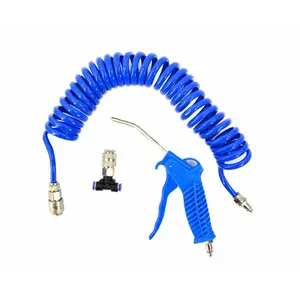 Комплект аксессуаров для компрессора AWTools AW10082 – 3 шт., пистолет для продувки с шлангом