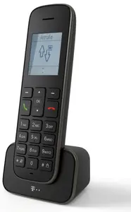 DECT telephone Telekom Deutschland Sinus 207 Pack — wireless handset, caller ID, 150-entry phonebook, black