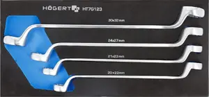 Uzmavu atslēgu komplekts 4 gab., högert technik HOGERT HT7G123, ar EVA ietvaru