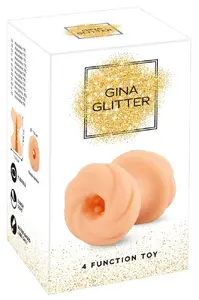 Кольцо-насадка Eigenlabel Grossokunde Gina Glitter 4in1 pleasure toy — TPE рукав, внутр. Ø 1,6 см, длина 7 см