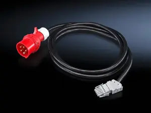 Power cable Rittal DK 7856.025, 3 m, multicolour, 3-phase 5‑pole 16 A