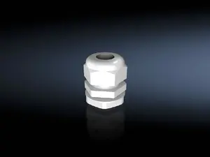 Cable gland Rittal 2411.611, neoprene and polyamide, white, 1 pc