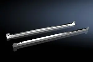 Rack rail Rittal 8617.402, galvanized steel, silver, pack of 2