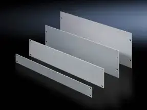 Rack plate Rittal 1937.200 — aluminium blind panel, white, pack of 3