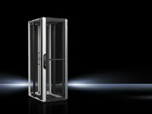 Шкаф-стойка Rittal 5309.816 напольный 42U 19" стойка, 800x2000x1000 мм, серо‑чёрный, с замком