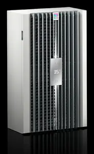 Rittal SK 3180800 Встраиваемый охлаждающий агрегат, нержавеющая сталь, питание 110–240 В, 490 Вт, холодопроизводительность 780 Вт, серый, с дисплеем
