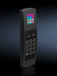 Control module Rittal DK 7030.223 — black plastic control module, 50 mm width, 25 mm depth, 90 mm height
