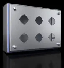 Control Enclosure Rittal HD 1686.630 Stainless Steel, for 6 Pushbuttons, Width 182 mm Height 242 mm