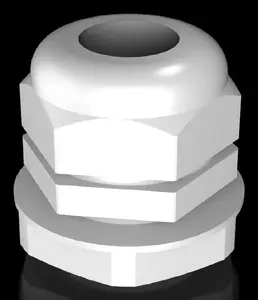 Rittal SZ 2411.621 polyamide cable gland M20x1.5 light grey, pack of 50