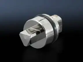 Rittal SZ 2462.000 enclosure latch insert, zinc die-cast, length 27 mm, silver
