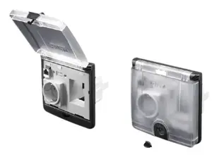 Rittal socket-outlet 2482.600 Black Translucent IP65 100–240V 16A 50/60Hz Polycarbonate