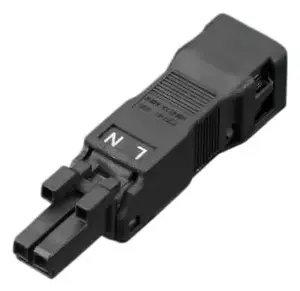 Rittal electrical complete connector 2 model 2500.620, conductor cross-section 0.25–1.5 mm², black, pack of 5