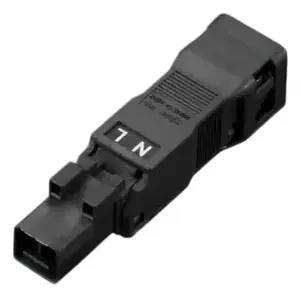 Electrical complete connector 2, Rittal 2500.650, 2‑pole, 0.25–1.5 mm², 240 V, black
