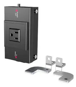 Socket-outlet Type B Rittal 2500.714 — NEMA 5-15P, Black plastic housing