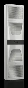 Встроенный дисплей теплообменник воздух-воздух Rittal SK 3130100, 230 В, 50/60 Гц, 1.8 А, 90 000 Вт, нержавеющая сталь, серый