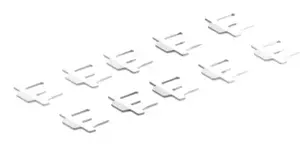 Rittal SK 3201.941 plastic safety clip for Blue e+ filter fans, light grey, part of SK accessory range