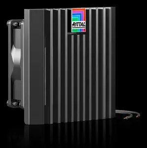 Fan kit Rittal SK 3237.708 — built-in AC fan, airflow 25 m³/h, plastic housing, black