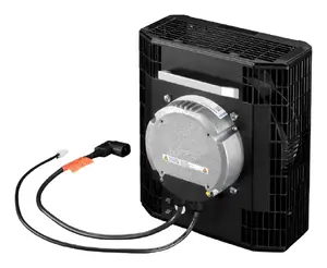 Rittal 3313.016 reku modulī — 1 ventilators, gaisa plūsma 1990 m³/h, melns