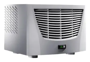 Stingrādinājuma dzesētājs Rittal 3382.510 ar iebūvētu displeju, 620 W, 115 V, 50/60 Hz, tērauds, pelēks