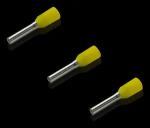 Cable end ferrules Rittal AS 4050.769, copper with yellow polypropylene insulation, 8 mm length, 3 mm diameter, pack of 500