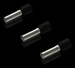 Terminal ferrules Rittal AS 4050.785, copper/PP, 12 mm length, 6.3 mm diameter, pack of 100