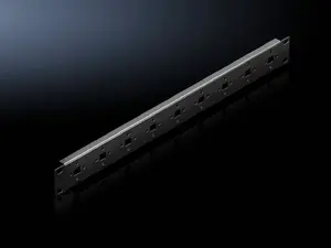 Mounting bracket Rittal DK 5302.204, steel housing, black, 1U for 19" panels