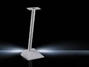 Rittal CP 6106.100 Steel stand/base, white, load capacity 18 kg