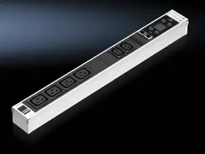 Сетевой удлинитель Rittal DK 7859.420 — 6 сетевых розеток, для помещений, черно‑белый